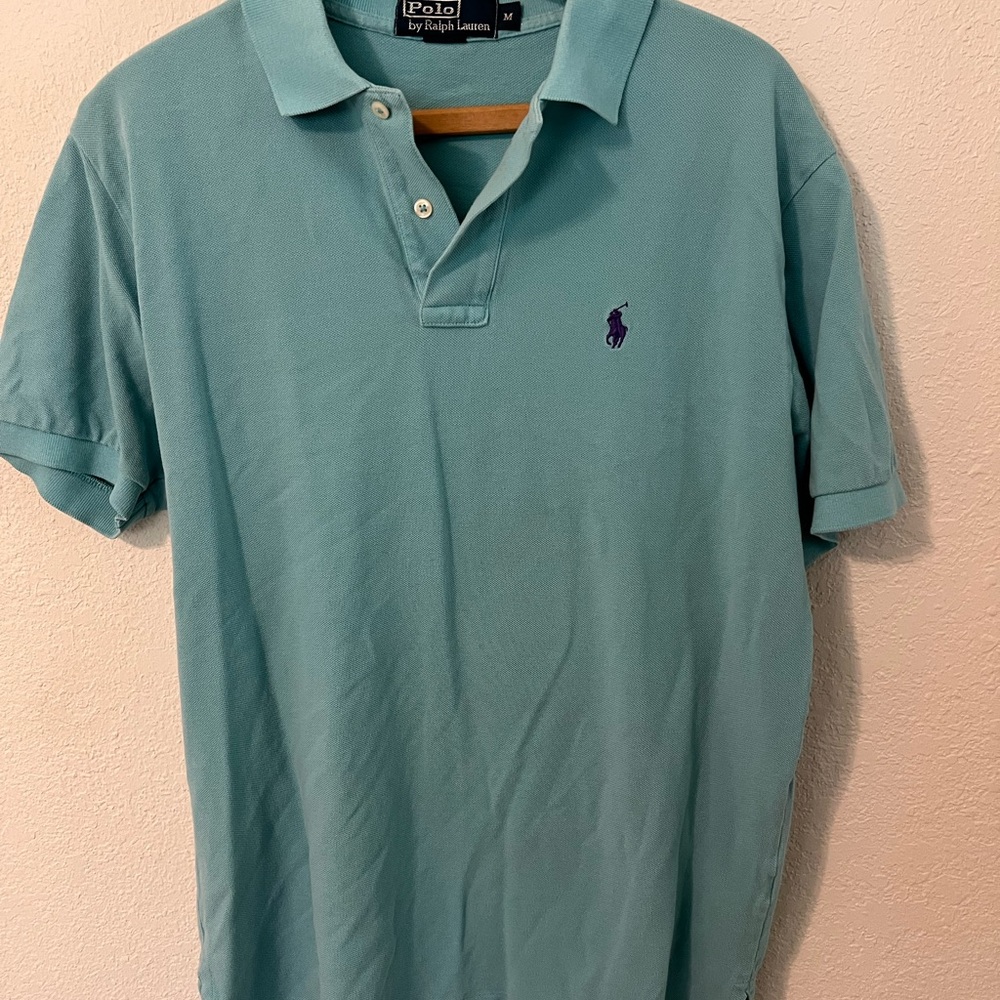 Polo by Ralph Lauren Men's Teal Polo Shirt